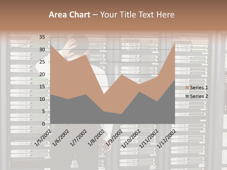 Technology Caucasian Control PowerPoint Template