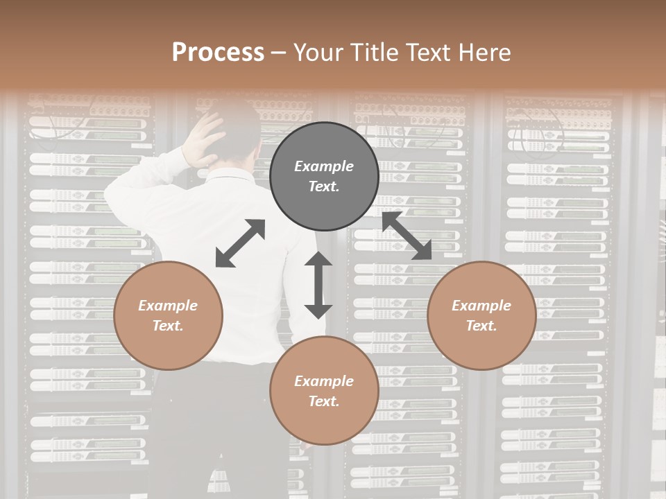 Technology Caucasian Control PowerPoint Template