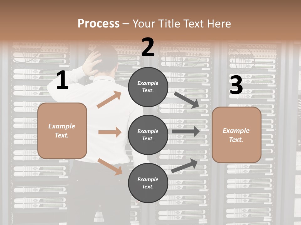 Technology Caucasian Control PowerPoint Template