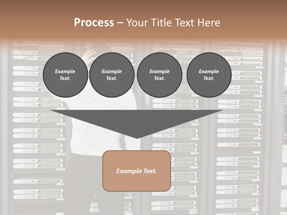Technology Caucasian Control PowerPoint Template