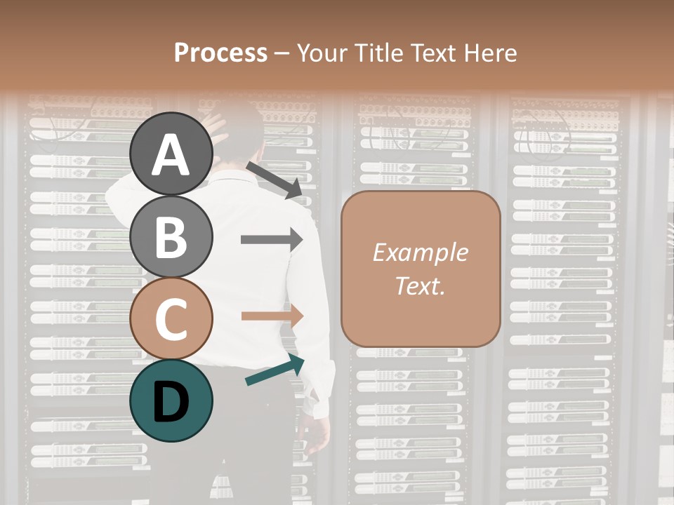 Technology Caucasian Control PowerPoint Template