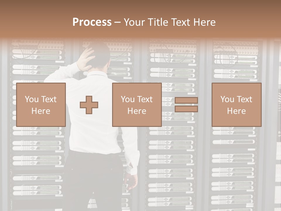 Technology Caucasian Control PowerPoint Template