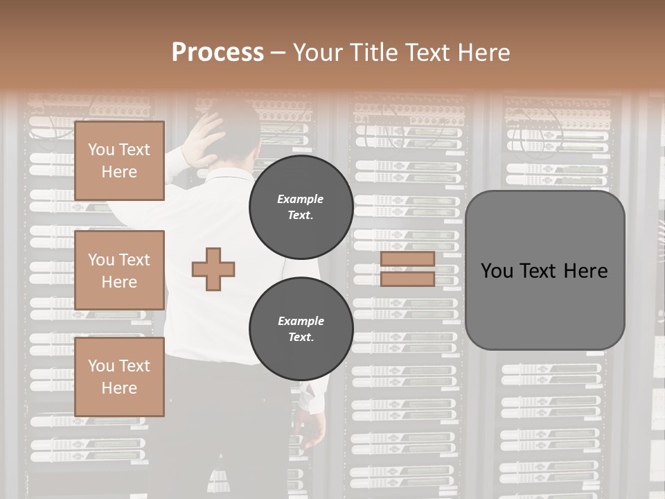Technology Caucasian Control PowerPoint Template