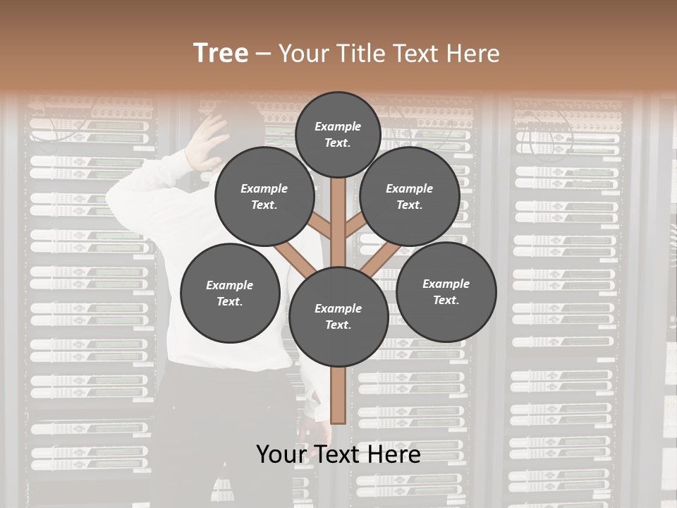 Technology Caucasian Control PowerPoint Template