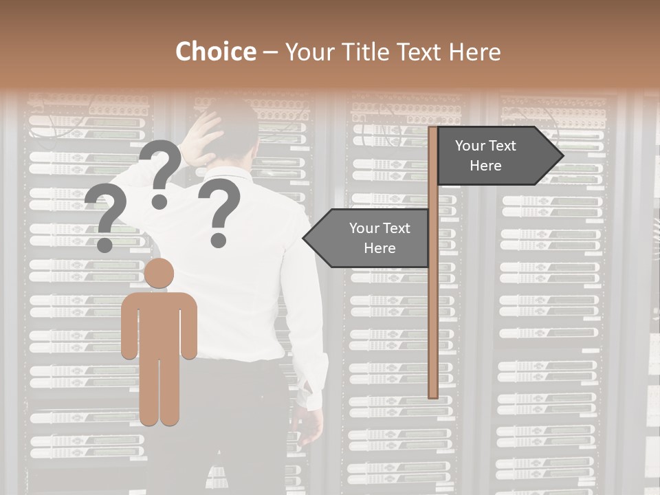 Technology Caucasian Control PowerPoint Template