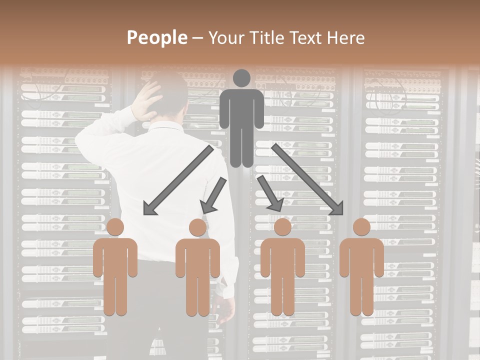 Technology Caucasian Control PowerPoint Template