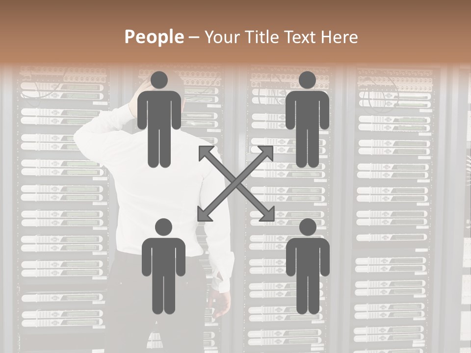 Technology Caucasian Control PowerPoint Template