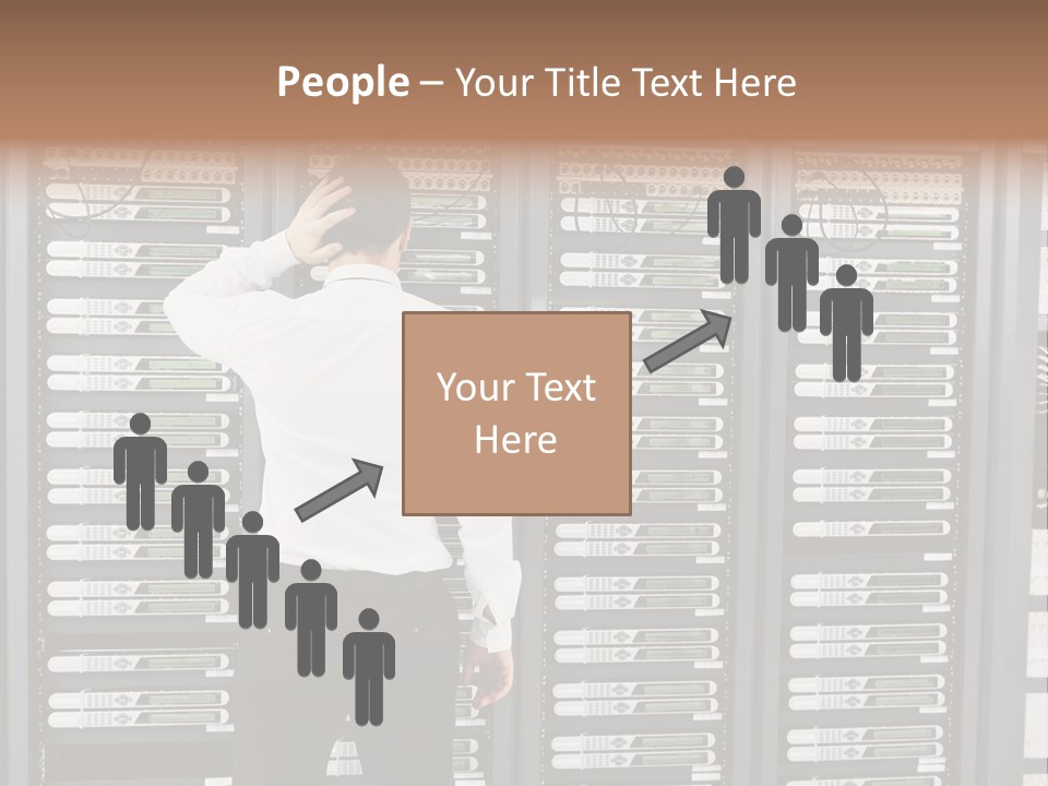 Technology Caucasian Control PowerPoint Template