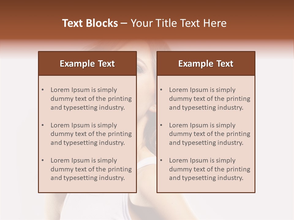 Smile Closeup Makeup PowerPoint Template