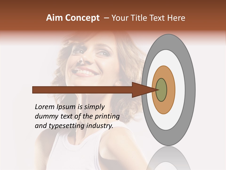 Smile Closeup Makeup PowerPoint Template