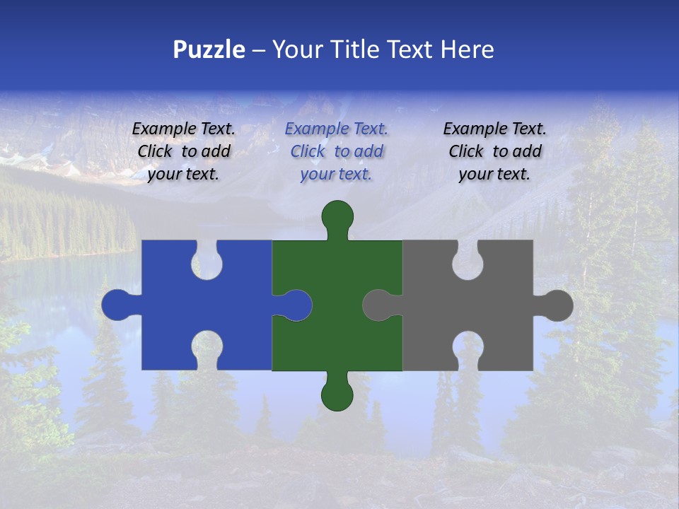 Wenkchemna Peaks Mountain PowerPoint Template