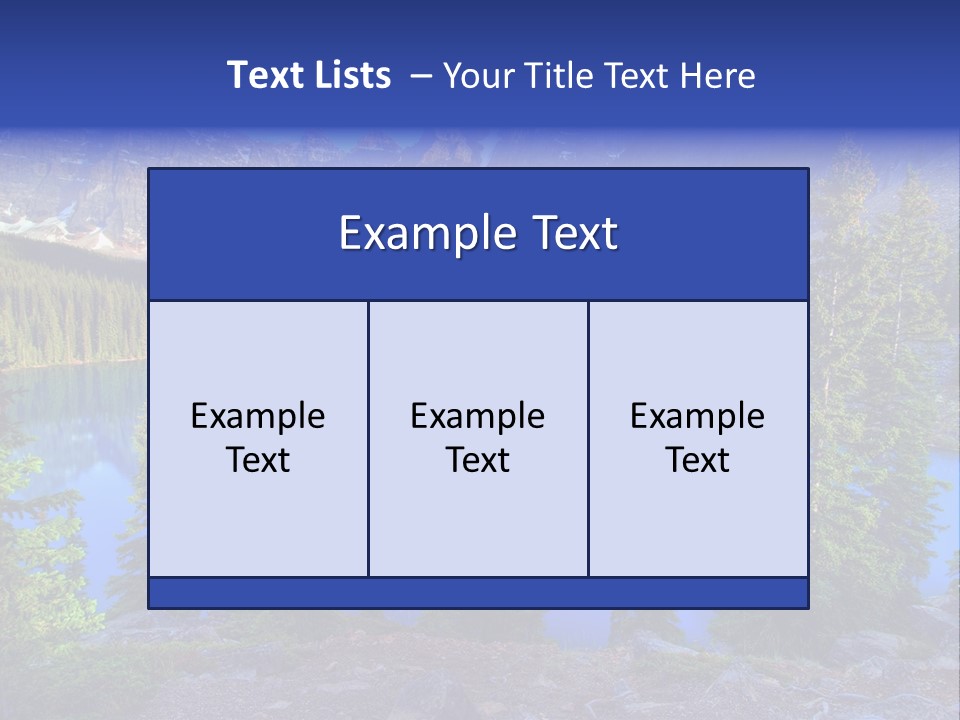 Wenkchemna Peaks Mountain PowerPoint Template