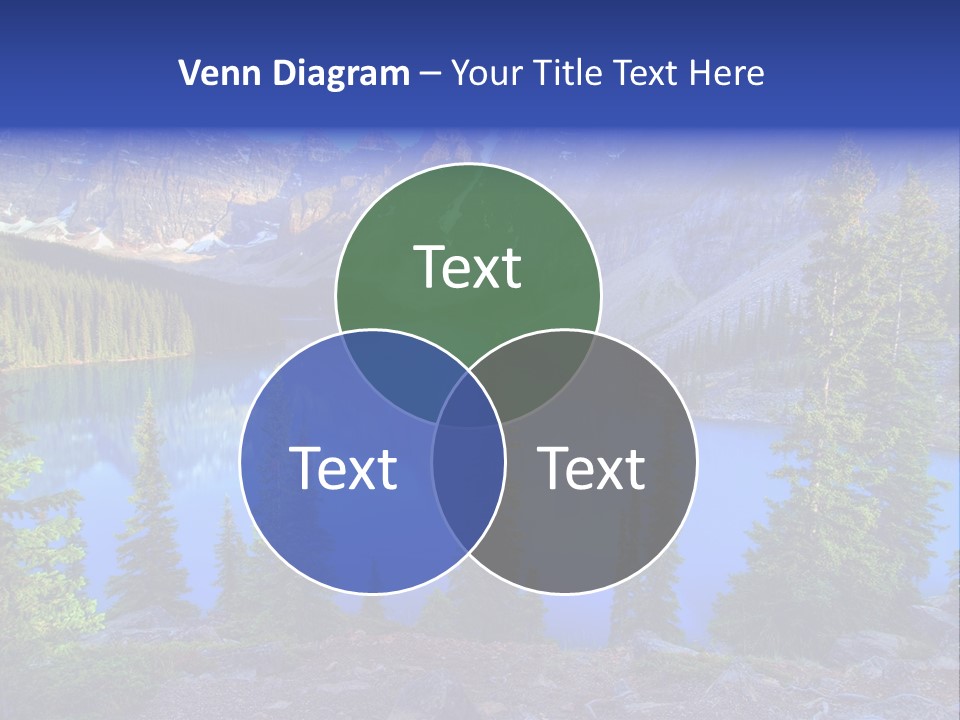 Wenkchemna Peaks Mountain PowerPoint Template