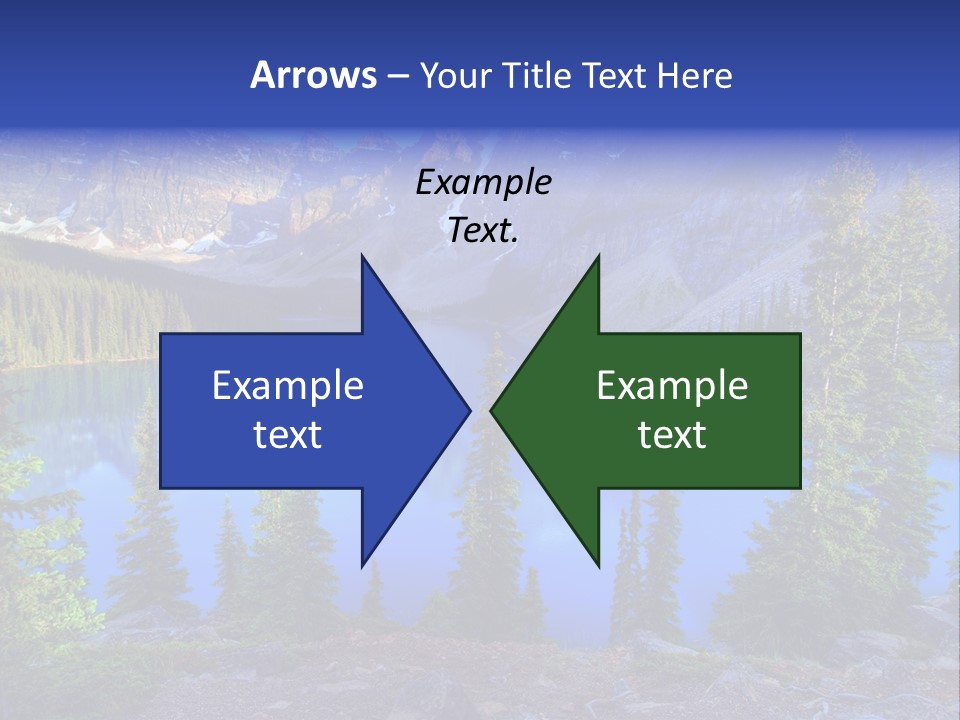 Wenkchemna Peaks Mountain PowerPoint Template