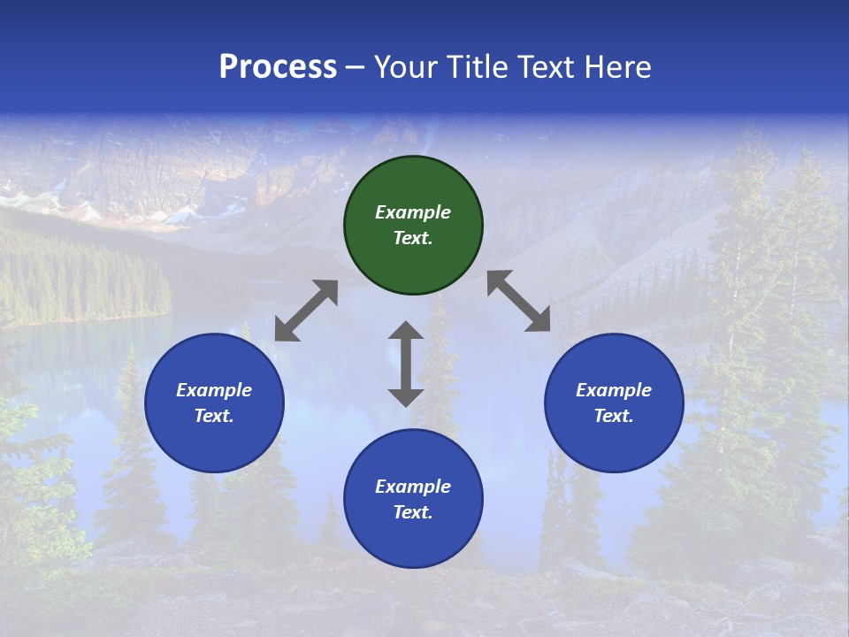Wenkchemna Peaks Mountain PowerPoint Template