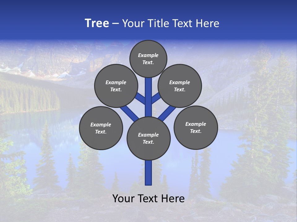 Wenkchemna Peaks Mountain PowerPoint Template