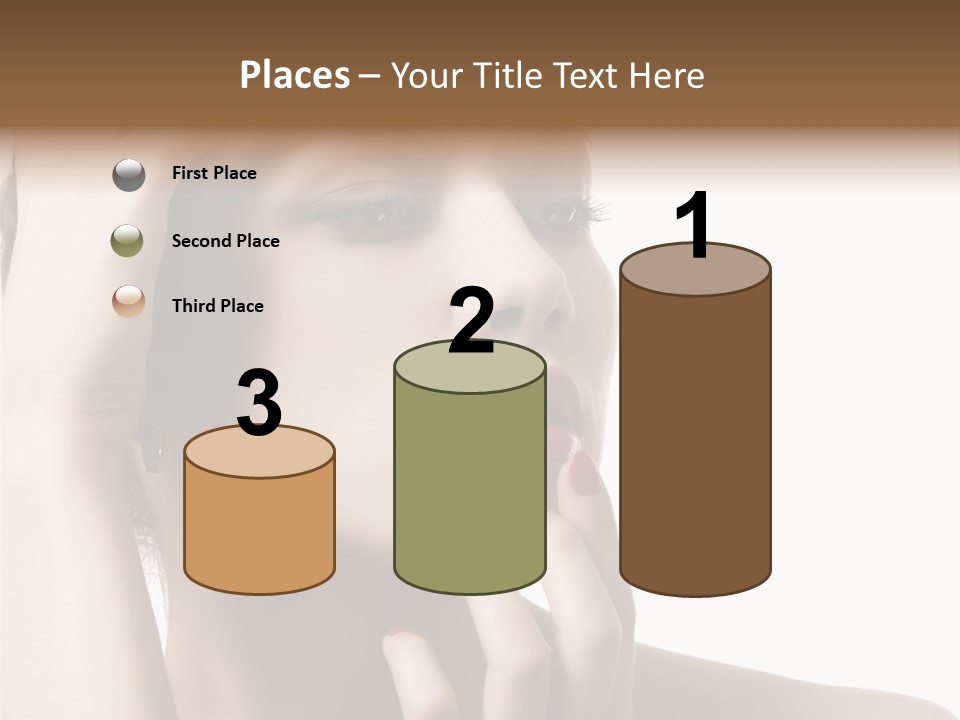 Portrait Fingers Skincare PowerPoint Template