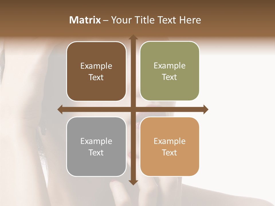 Portrait Fingers Skincare PowerPoint Template