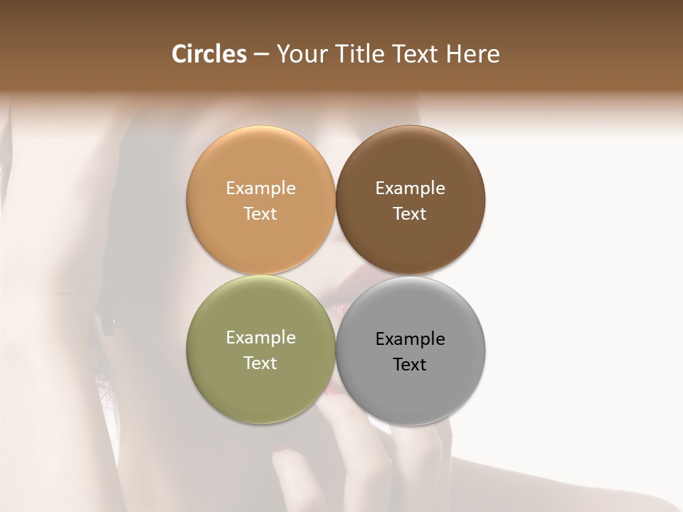 Portrait Fingers Skincare PowerPoint Template