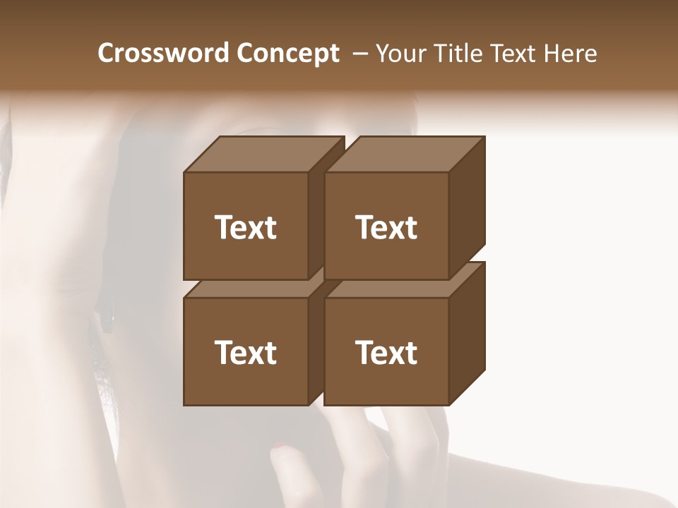 Portrait Fingers Skincare PowerPoint Template