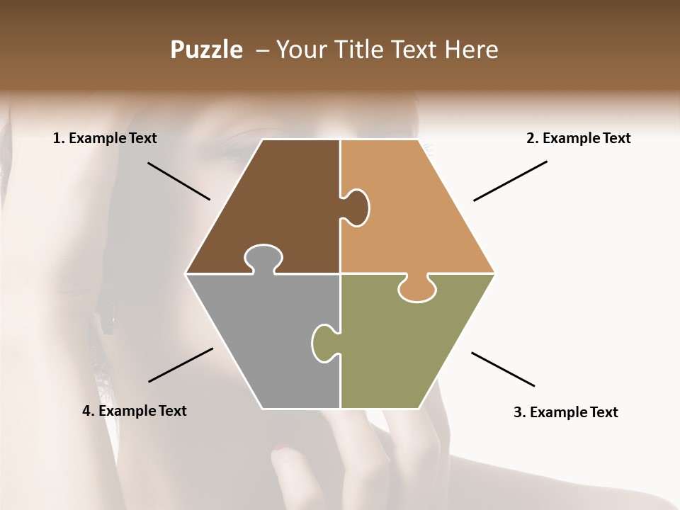 Portrait Fingers Skincare PowerPoint Template