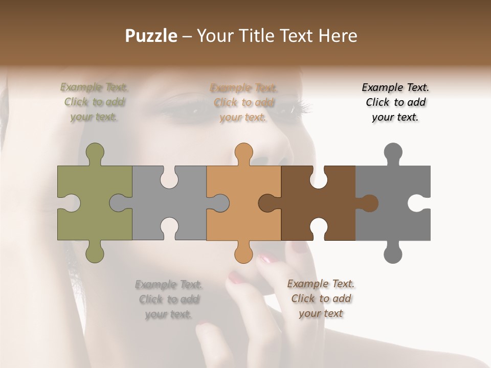 Portrait Fingers Skincare PowerPoint Template