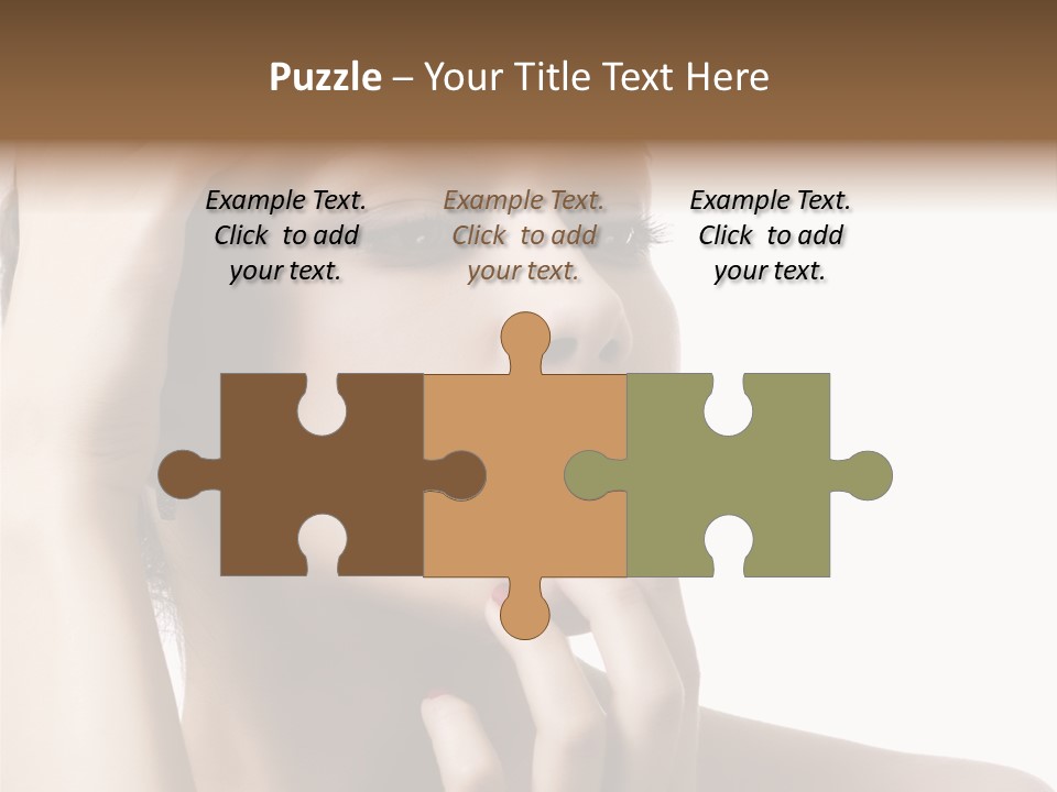 Portrait Fingers Skincare PowerPoint Template