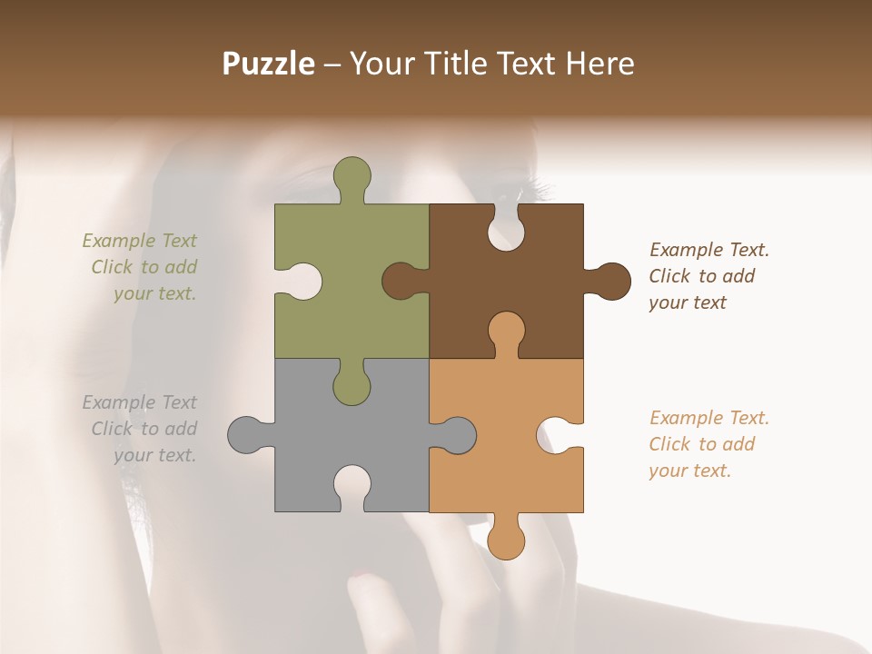 Portrait Fingers Skincare PowerPoint Template