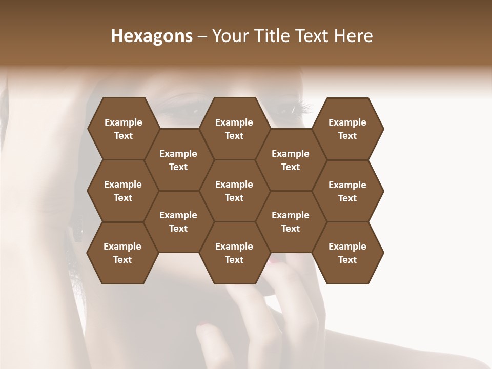 Portrait Fingers Skincare PowerPoint Template