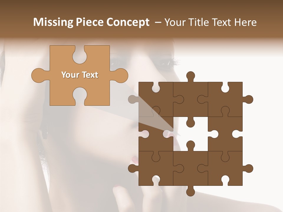 Portrait Fingers Skincare PowerPoint Template