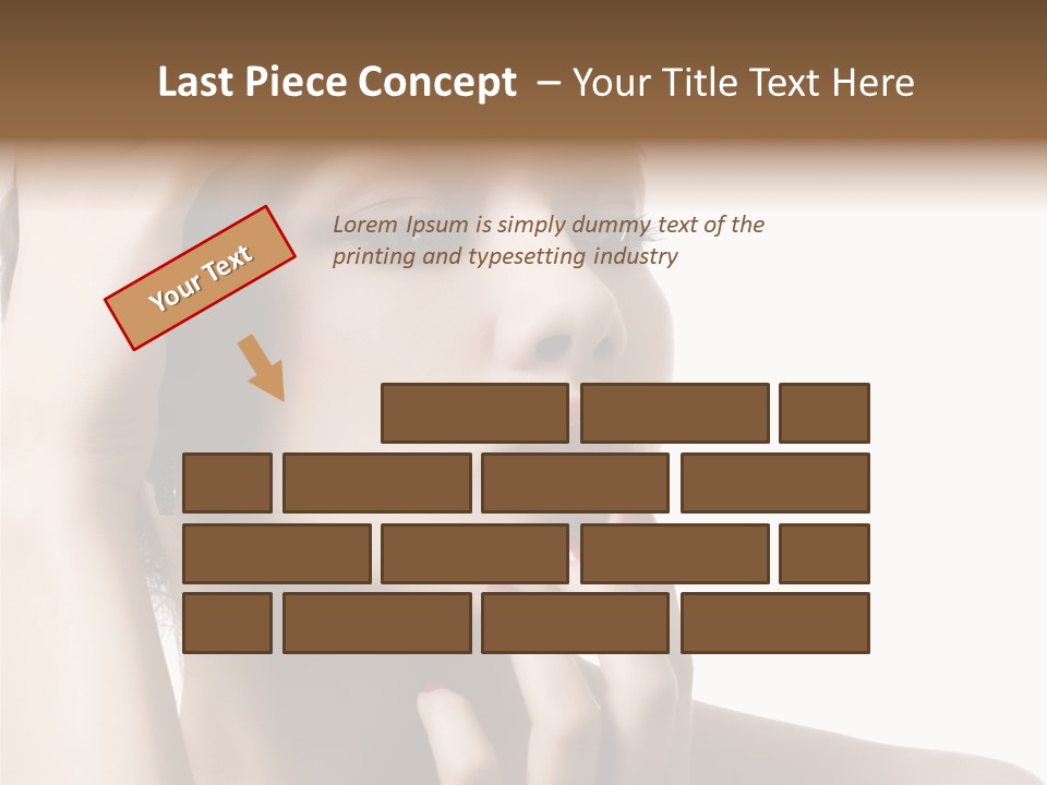 Portrait Fingers Skincare PowerPoint Template