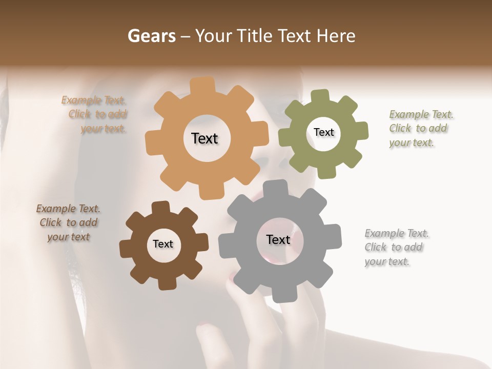 Portrait Fingers Skincare PowerPoint Template