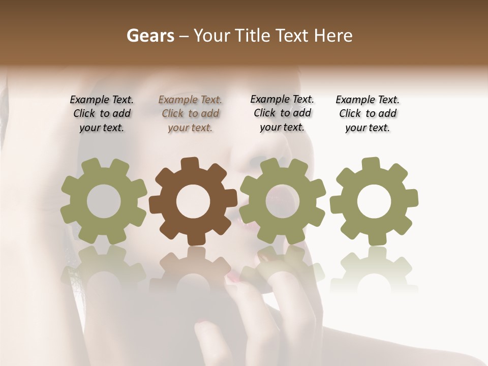 Portrait Fingers Skincare PowerPoint Template