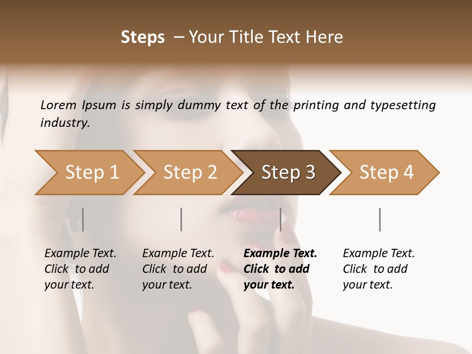 Portrait Fingers Skincare PowerPoint Template