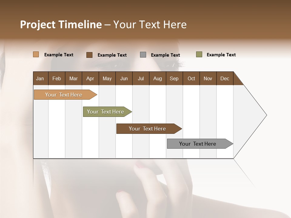 Portrait Fingers Skincare PowerPoint Template