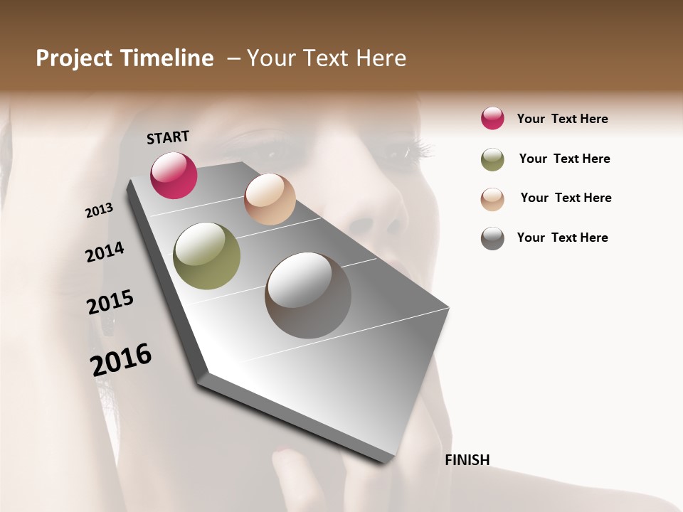 Portrait Fingers Skincare PowerPoint Template