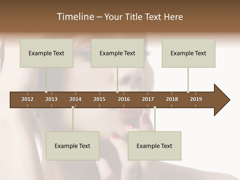 Portrait Fingers Skincare PowerPoint Template