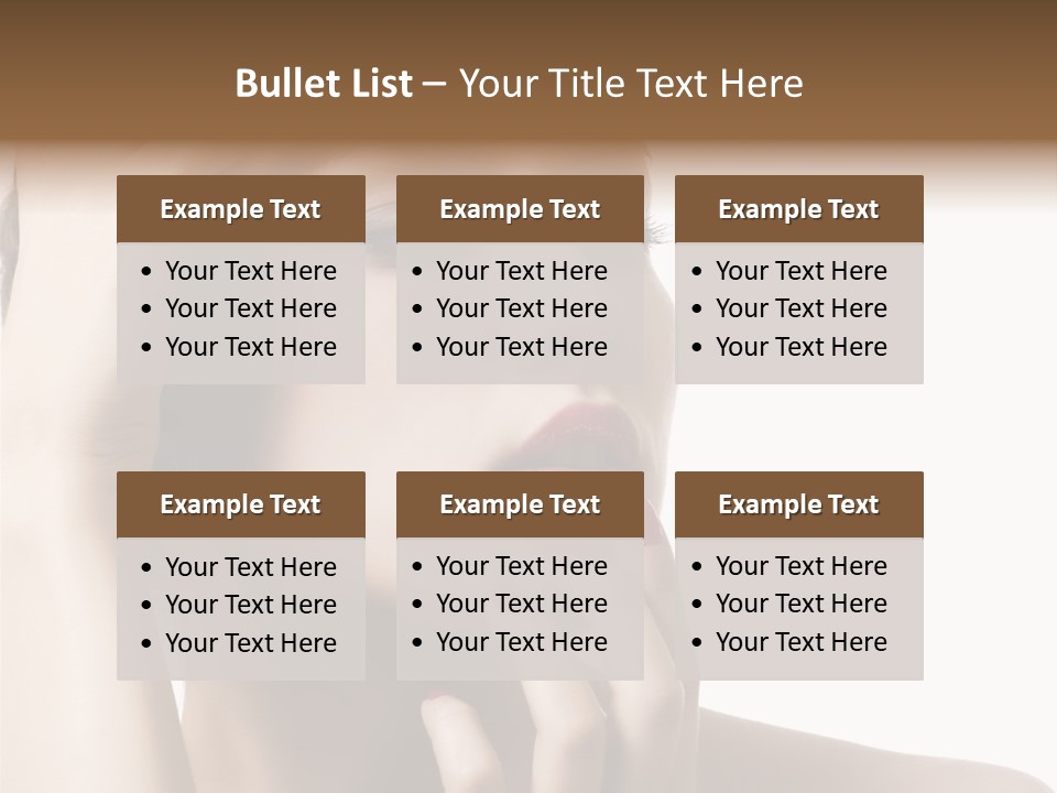 Portrait Fingers Skincare PowerPoint Template