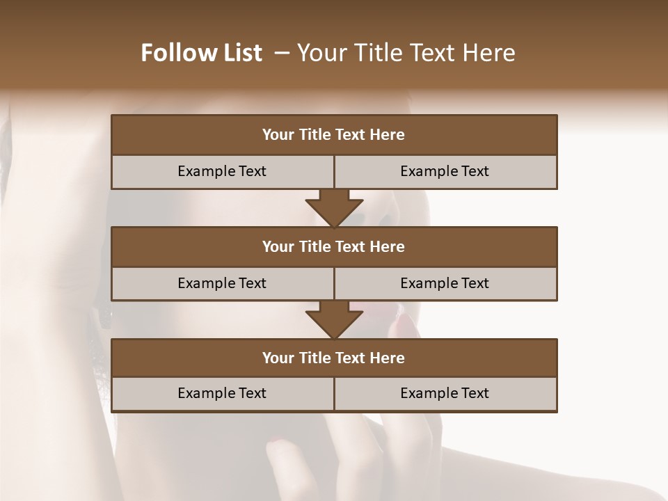 Portrait Fingers Skincare PowerPoint Template