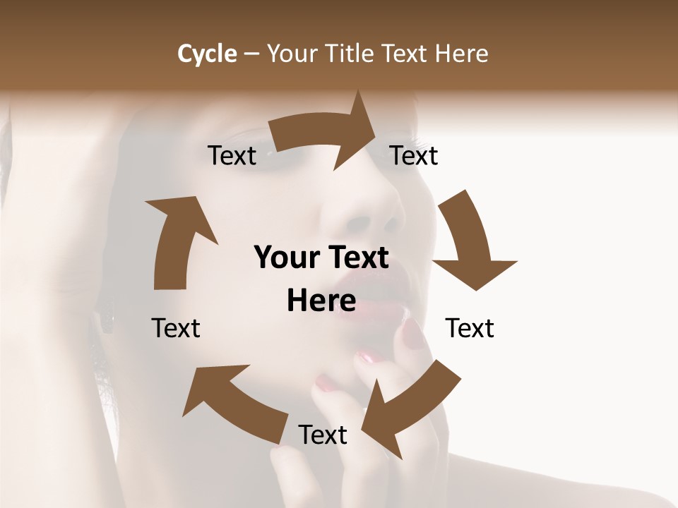 Portrait Fingers Skincare PowerPoint Template