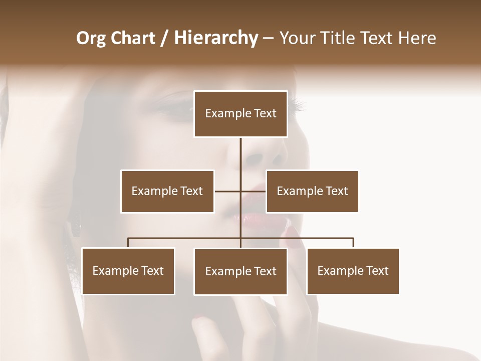 Portrait Fingers Skincare PowerPoint Template