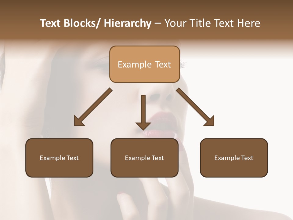 Portrait Fingers Skincare PowerPoint Template