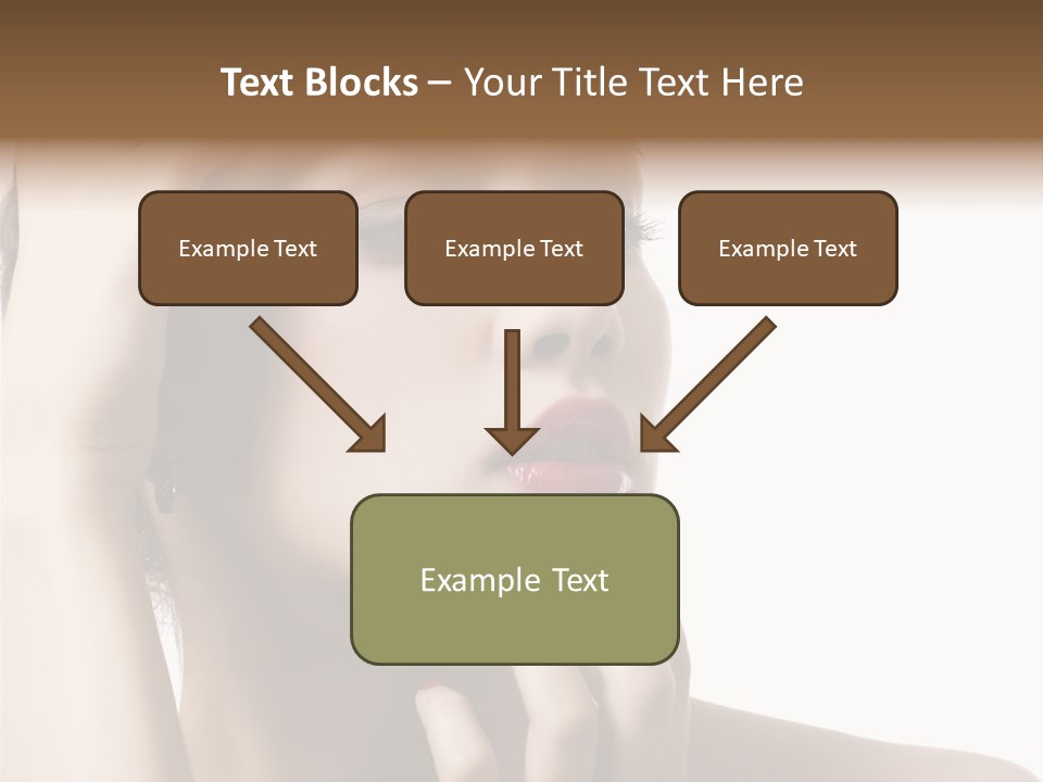 Portrait Fingers Skincare PowerPoint Template