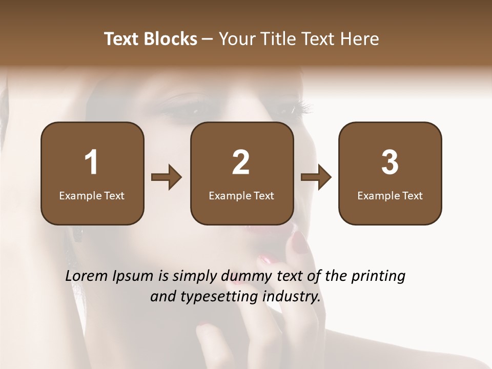 Portrait Fingers Skincare PowerPoint Template