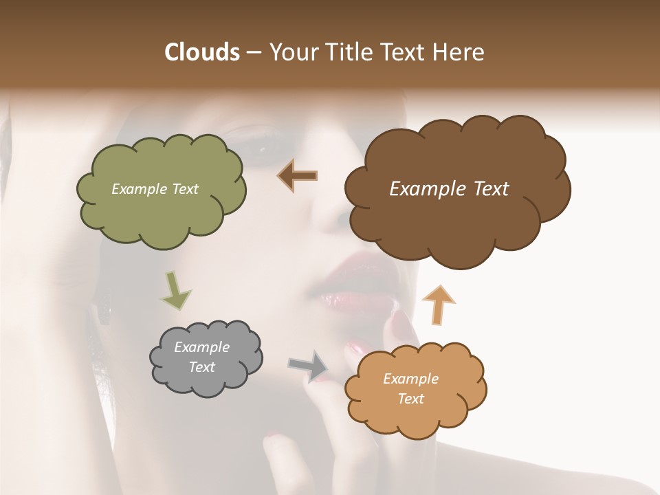 Portrait Fingers Skincare PowerPoint Template