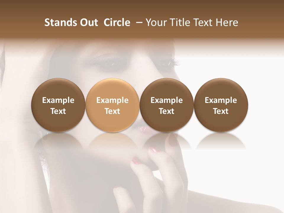 Portrait Fingers Skincare PowerPoint Template