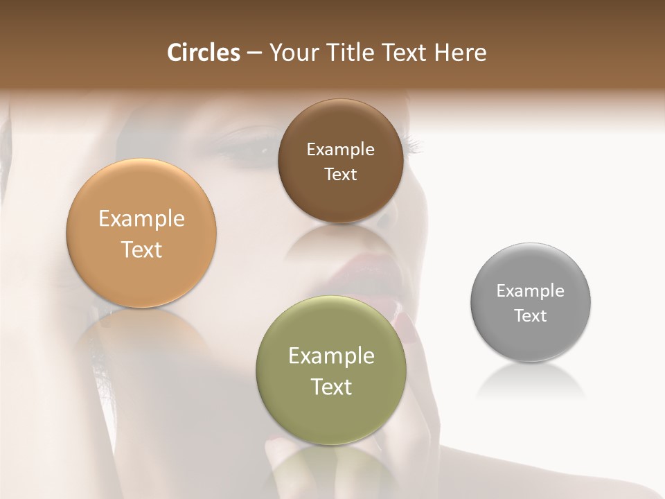 Portrait Fingers Skincare PowerPoint Template