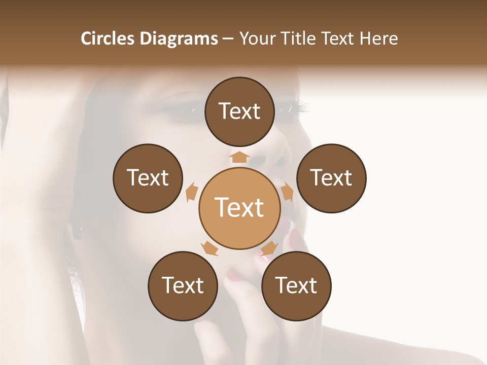 Portrait Fingers Skincare PowerPoint Template