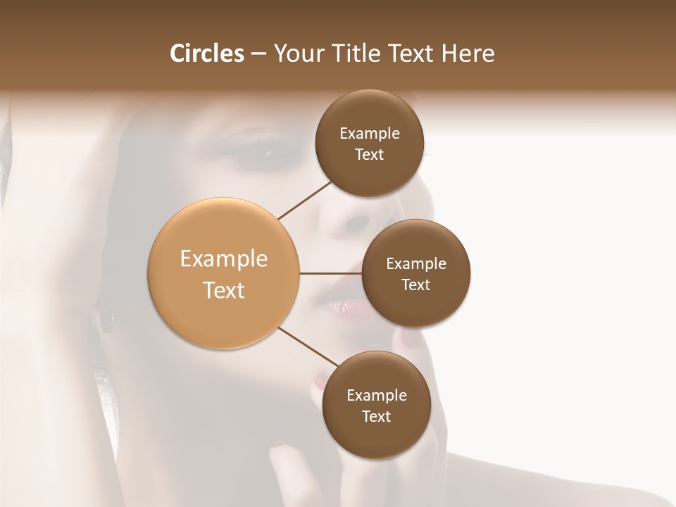 Portrait Fingers Skincare PowerPoint Template