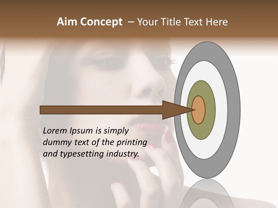 Portrait Fingers Skincare PowerPoint Template